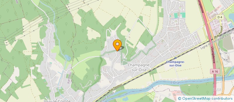 localisation de l'entreprise MONSIEUR PHILIPPE BLEU  CHAMPAGNE-SUR-OISE
