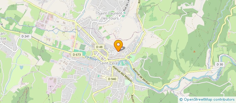 localisation de l'entreprise MONSIEUR PHILIPPE BLONDEL  SAINT-CERE