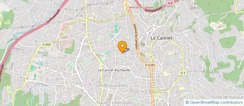 localisation de l'entreprise MONSIEUR PHILIPPE BODARD à LE CANNET