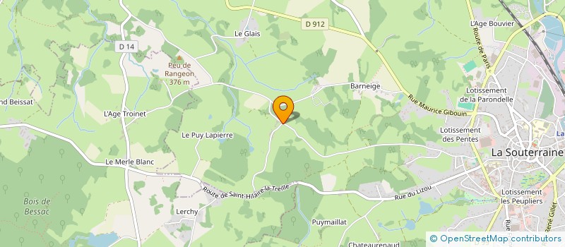 localisation de l'entreprise MONSIEUR PHILIPPE BODEAU  SAINT-MAURICE-LA-SOUTERRAINE