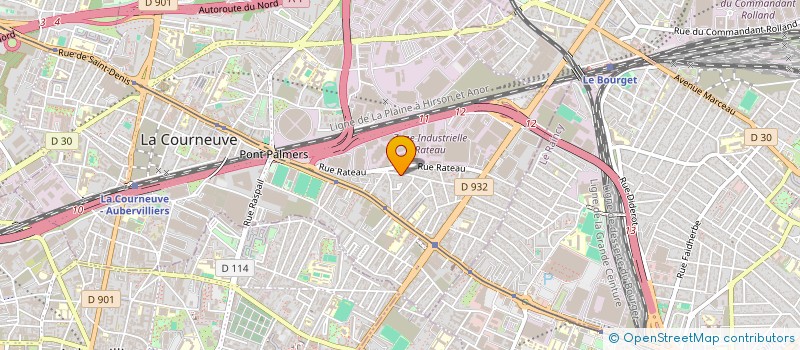 localisation de l'entreprise MONSIEUR PHILIPPE BODIN  LA COURNEUVE