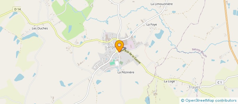 localisation de l'entreprise MONSIEUR PHILIPPE BODIN  LARGEASSE