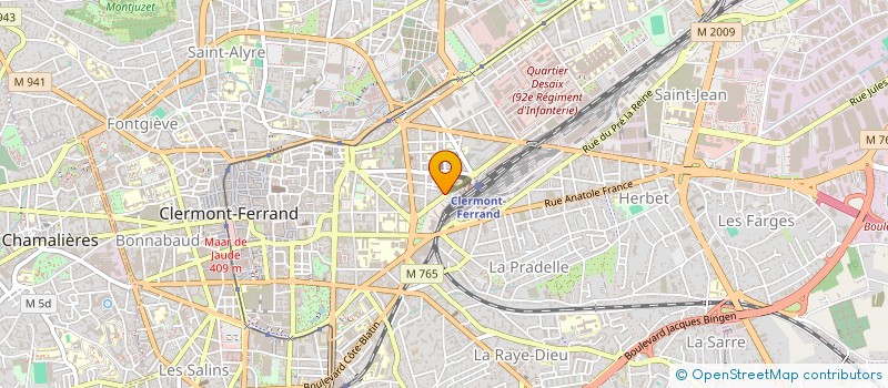 localisation de l'entreprise MONSIEUR PHILIPPE BOGACZ  CLERMONT-FERRAND