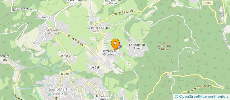 localisation de l'entreprise MONSIEUR PHILIPPE BOITA  SAINT-MARTIN-D'URIAGE