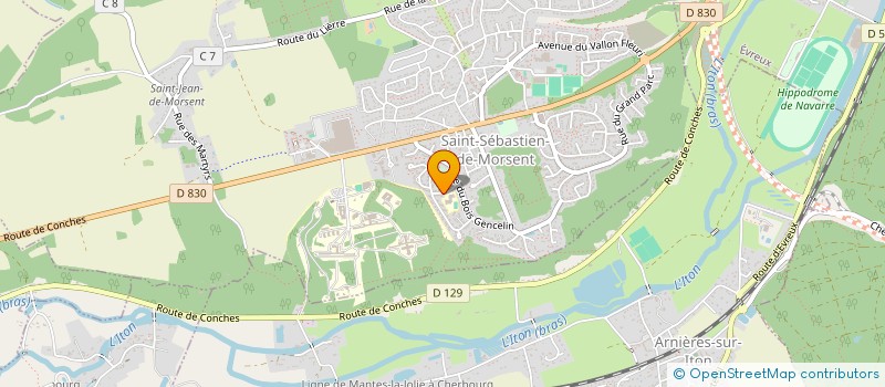localisation de l'entreprise MONSIEUR PHILIPPE BOITARD  SAINT-SEBASTIEN-DE-MORSENT