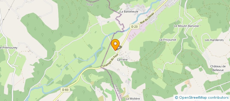 localisation de l'entreprise MONSIEUR PHILIPPE BOLMONT  LE VAL D AJOL