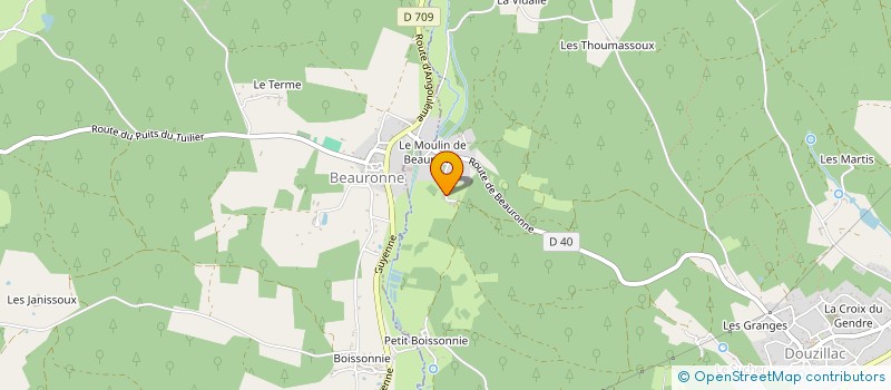 localisation de l'entreprise MONSIEUR PHILIPPE BONDU  DOUZILLAC