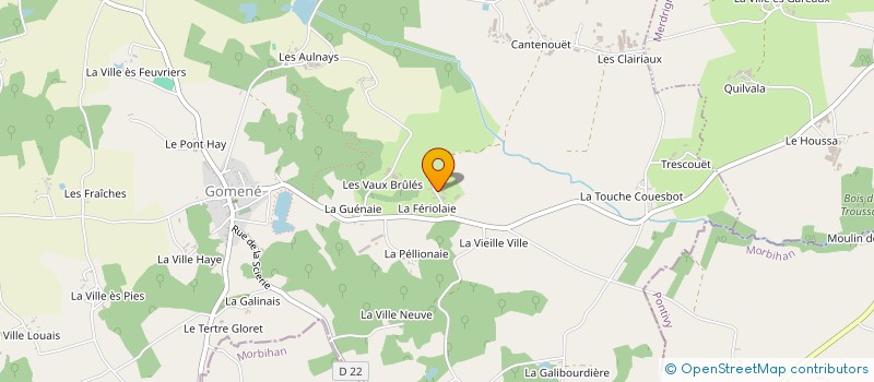 localisation de l'entreprise MONSIEUR PHILIPPE BONGRE  GOMENE