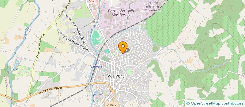 localisation de l'entreprise MONSIEUR PHILIPPE BONNAFOUX à VAUVERT