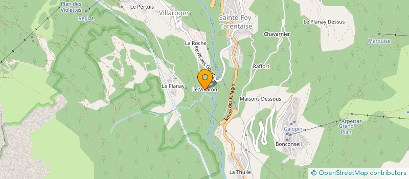 localisation de l'entreprise MONSIEUR PHILIPPE BONNARD à SAINTE-FOY-TARENTAISE