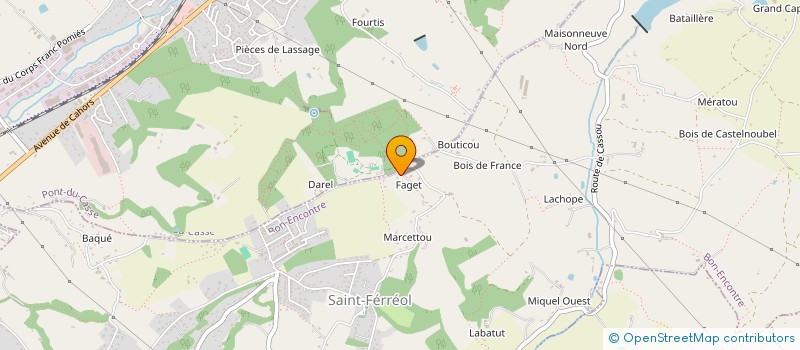 localisation de l'entreprise MONSIEUR PHILIPPE BONNAUD à BON-ENCONTRE