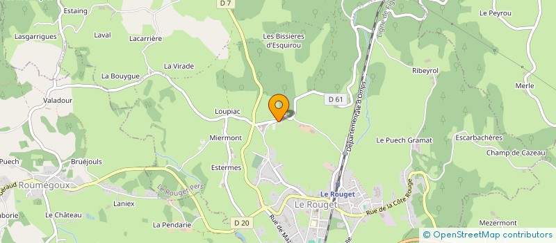 localisation de l'entreprise MONSIEUR PHILIPPE BONNET à LE ROUGET-PERS