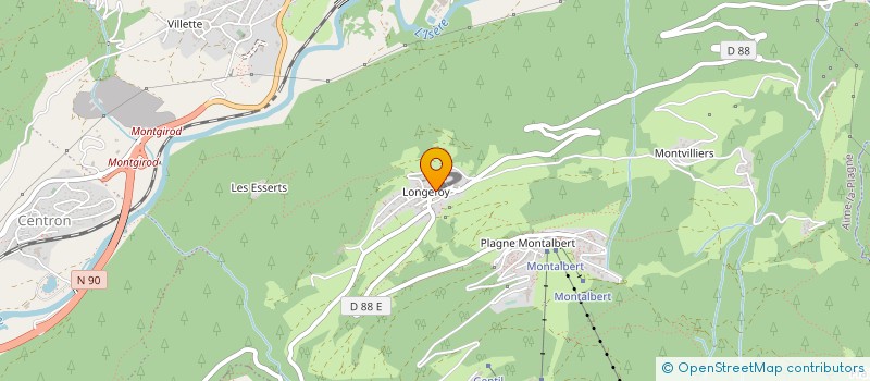 localisation de l'entreprise MONSIEUR PHILIPPE BONNET  AIME-LA-PLAGNE