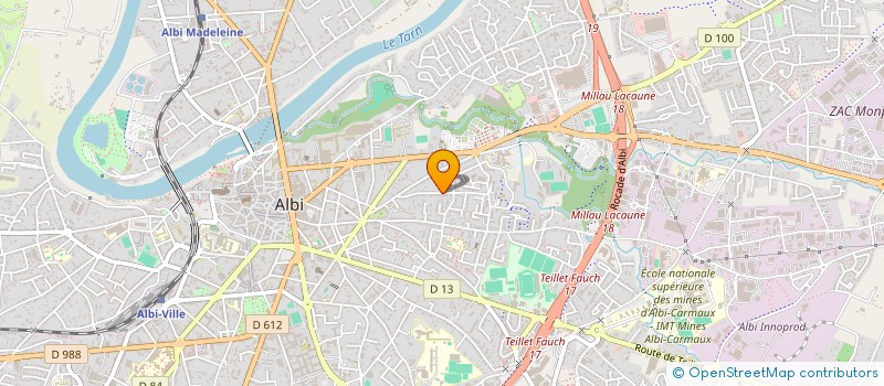 localisation de l'entreprise MONSIEUR PHILIPPE BONNIN à ALBI