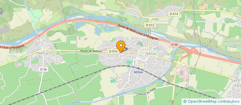 localisation de l'entreprise MONSIEUR PHILIPPE BORDANEIL  MILLAS