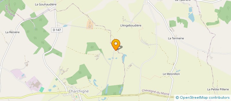 localisation de l'entreprise MONSIEUR PHILIPPE BORDELET  CHARCHIGNE