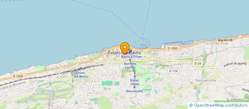 localisation de l'entreprise MONSIEUR PHILIPPE BORGNIET  EVIAN-LES-BAINS