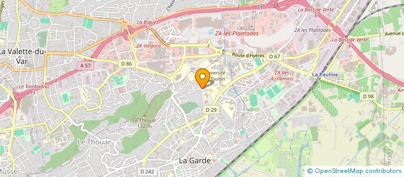 localisation de l'entreprise MONSIEUR PHILIPPE BORME à LA GARDE