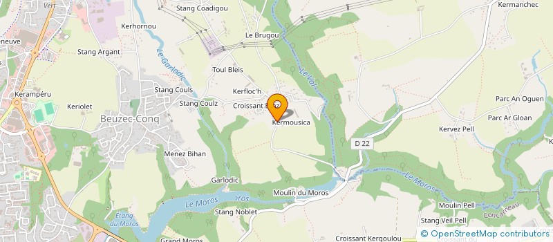 localisation de l'entreprise MONSIEUR PHILIPPE BORNENS  CONCARNEAU