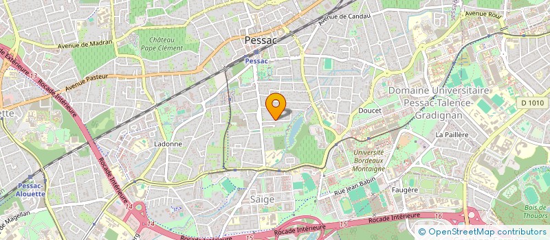 localisation de l'entreprise MONSIEUR PHILIPPE BORREL  PESSAC