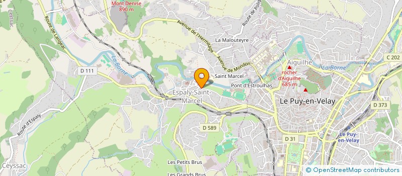 localisation de l'entreprise MONSIEUR PHILIPPE BOSSI  ESPALY-SAINT-MARCEL