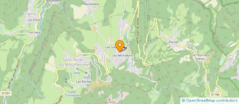 localisation de l'entreprise MONSIEUR PHILIPPE BOSSUET  SAINT-NIZIER-DU-MOUCHEROTTE