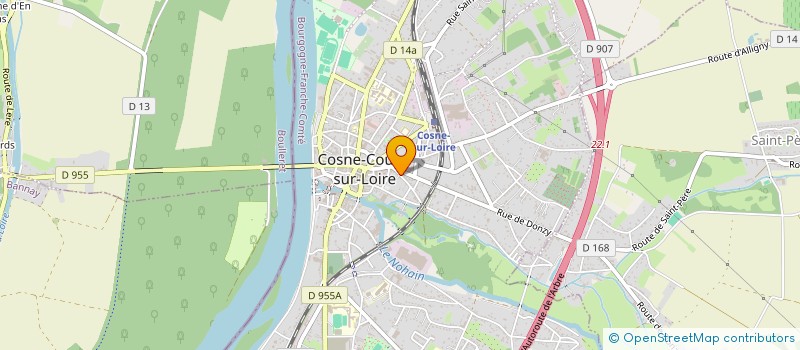 localisation de l'entreprise MONSIEUR PHILIPPE BOUBIN à COSNE-COURS-SUR-LOIRE