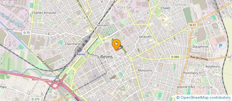 localisation de l'entreprise MONSIEUR PHILIPPE BOUCHARD  REIMS