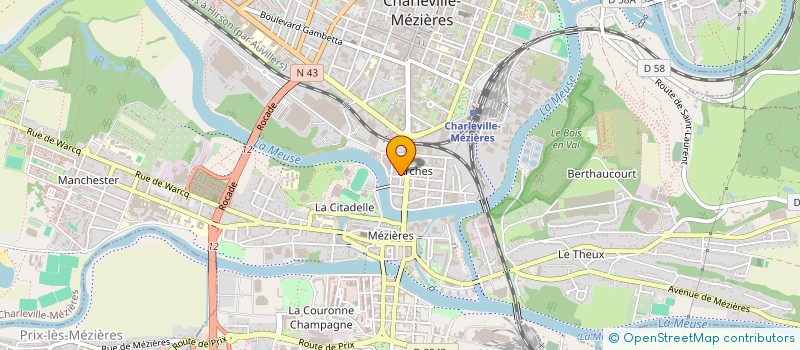 localisation de l'entreprise MONSIEUR PHILIPPE BOUCHER  CHARLEVILLE-MEZIERES