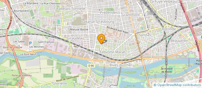 localisation de l'entreprise MONSIEUR PHILIPPE BOUCHET  TOURS