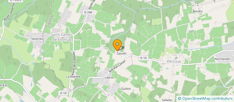 localisation de l'entreprise MONSIEUR PHILIPPE BOUCHON  SAINT-GENES-DE-FRONSAC