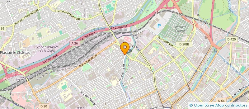 localisation de l'entreprise MONSIEUR PHILIPPE BOUCKENHOVE  MULHOUSE