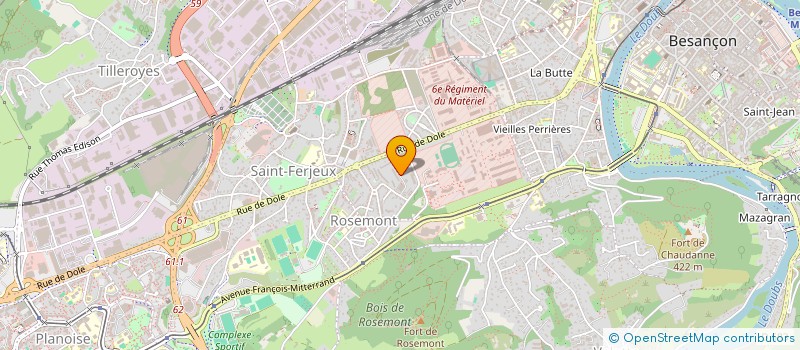 localisation de l'entreprise MONSIEUR PHILIPPE BOUCON à BESANCON