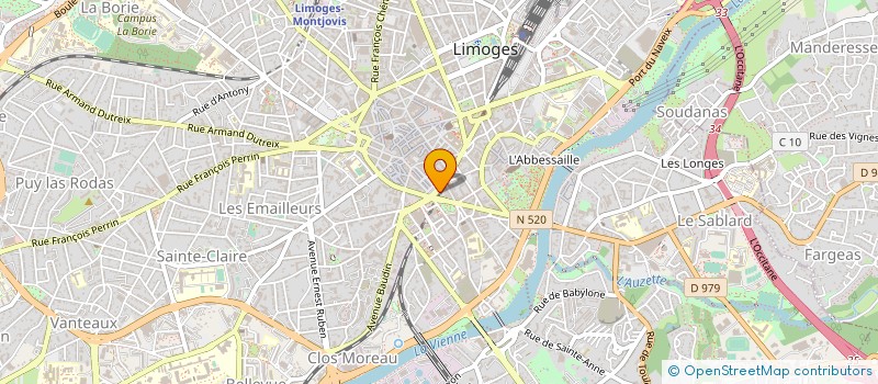 localisation de l'entreprise MONSIEUR PHILIPPE BOUCOURT à LIMOGES