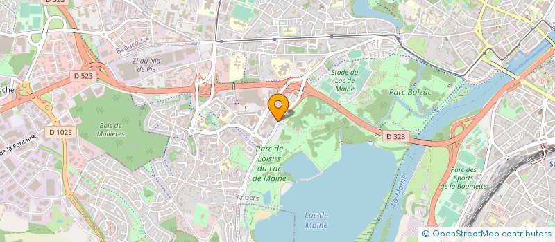 localisation de l'entreprise MONSIEUR PHILIPPE BOUDAUD à ANGERS