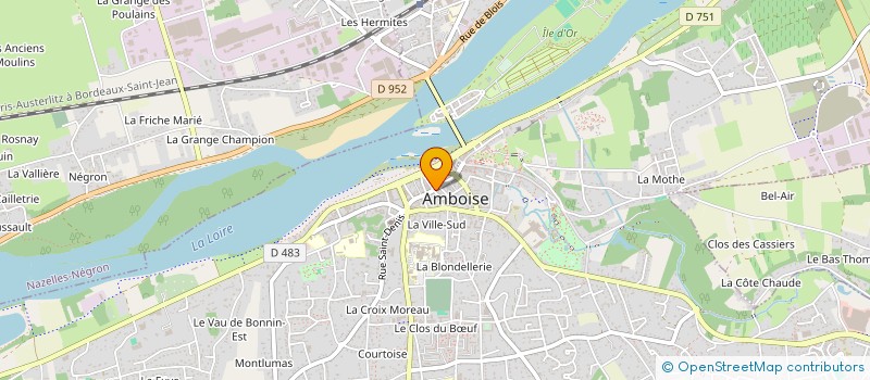 localisation de l'entreprise MONSIEUR PHILIPPE BOUDENANT  AMBOISE