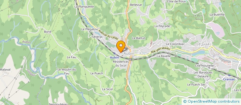 localisation de l'entreprise MONSIEUR PHILIPPE BOUGARET  AUBIN