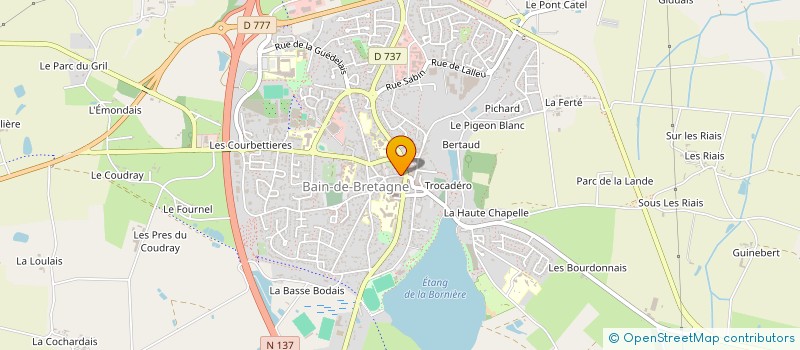 localisation de l'entreprise MONSIEUR PHILIPPE BOUGEARD  BAIN-DE-BRETAGNE