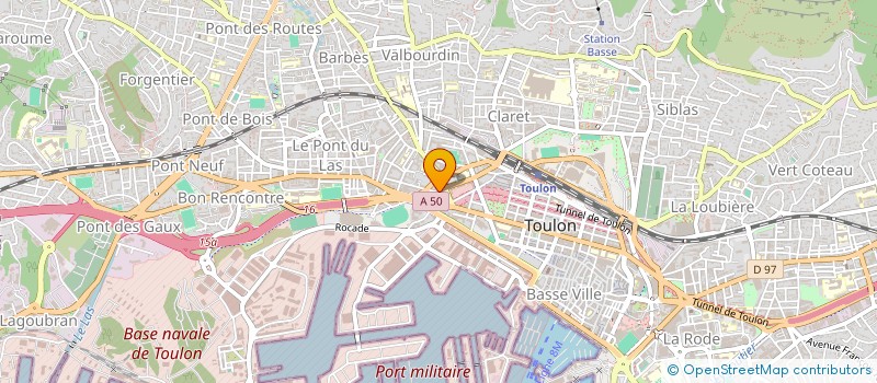 localisation de l'entreprise MONSIEUR PHILIPPE BOUGUES  TOULON