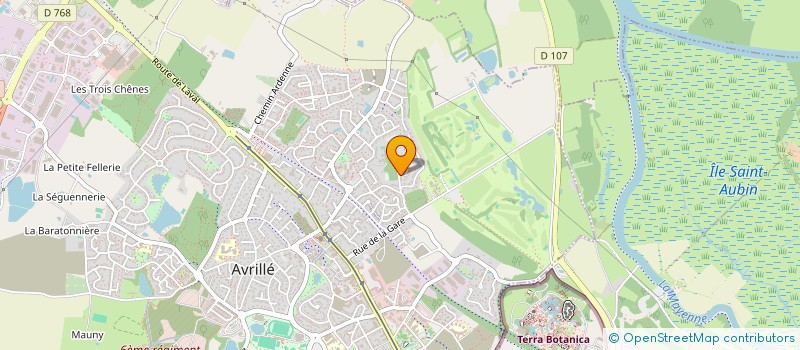 localisation de l'entreprise MONSIEUR PHILIPPE BOUINIERE  AVRILLE