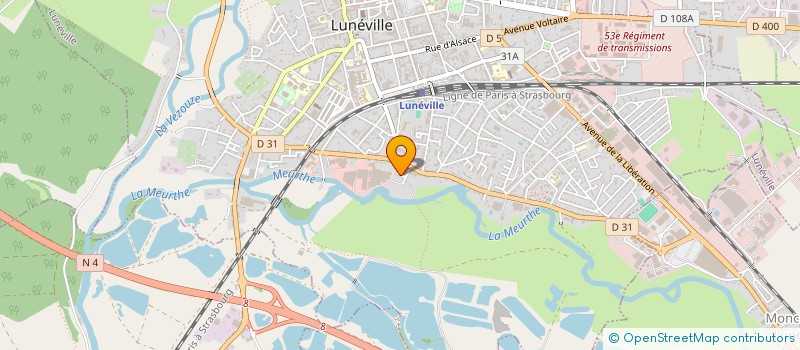 localisation de l'entreprise MONSIEUR PHILIPPE BOULANGEAT à LUNEVILLE