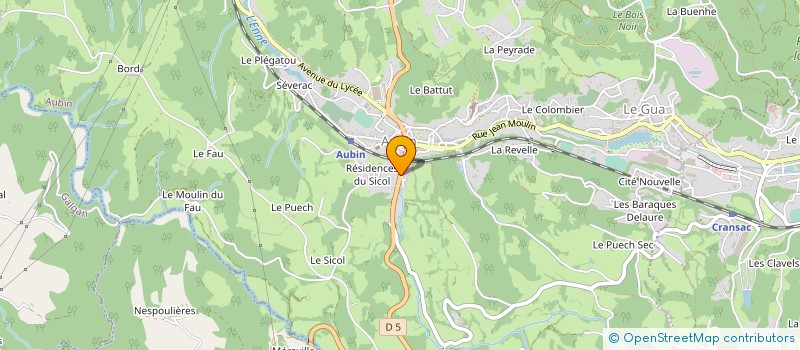 localisation de l'entreprise MONSIEUR PHILIPPE BOULANGER  AUBIN