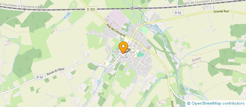 localisation de l'entreprise MONSIEUR PHILIPPE BOULANGER  THORIGNE-SUR-DUE