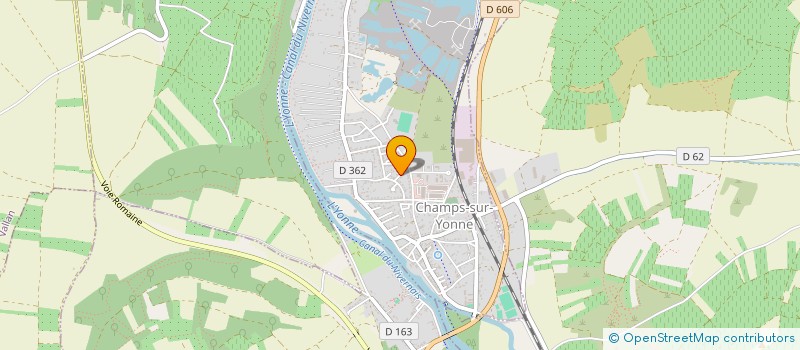 localisation de l'entreprise MONSIEUR PHILIPPE BOULANGER  AUGY