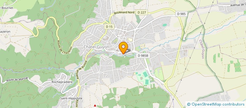 localisation de l'entreprise MONSIEUR PHILIPPE BOULONNE  CHATEL-GUYON