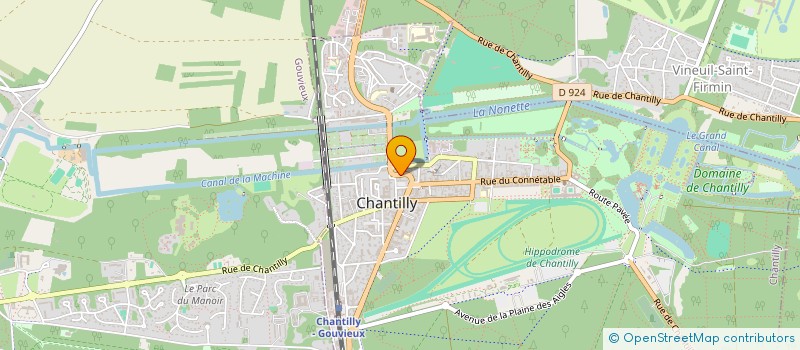 localisation de l'entreprise MONSIEUR PHILIPPE BOUQUET  CHANTILLY