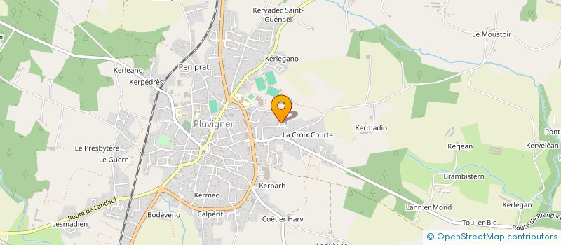 localisation de l'entreprise MONSIEUR PHILIPPE BOUR  PLUVIGNER