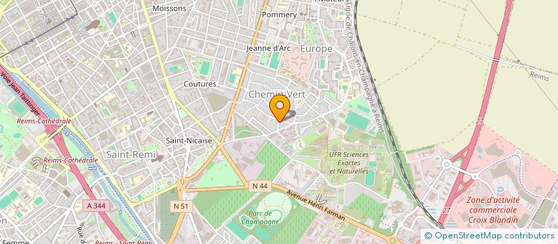 localisation de l'entreprise MONSIEUR PHILIPPE BOURDON  REIMS