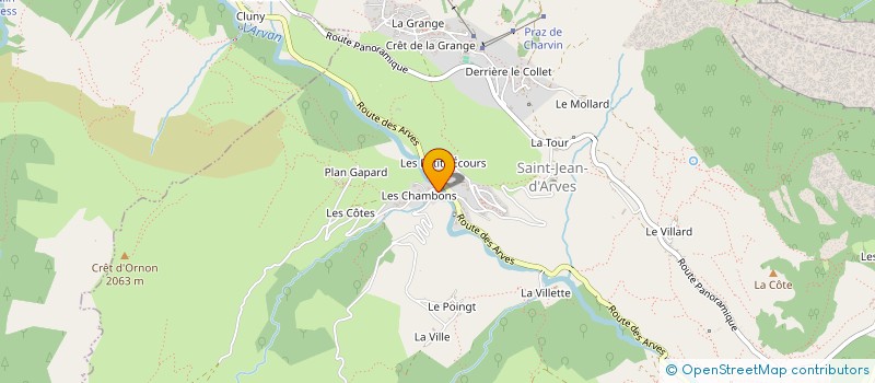 localisation de l'entreprise MONSIEUR PHILIPPE BOURGE  SAINT SORLIN D'ARVES