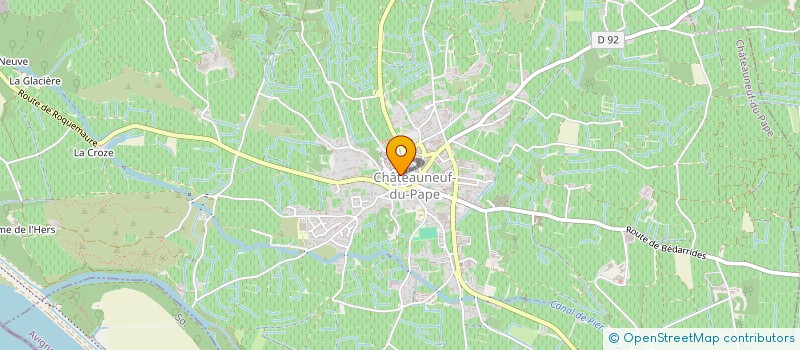 localisation de l'entreprise MONSIEUR PHILIPPE BOURGET  CHATEAUNEUF-DU-PAPE